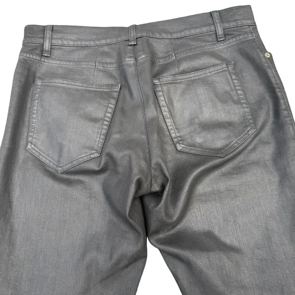 Saint Laurent D02 Waxed Oiled Slim Fit Jeans - Picture 5 of 10